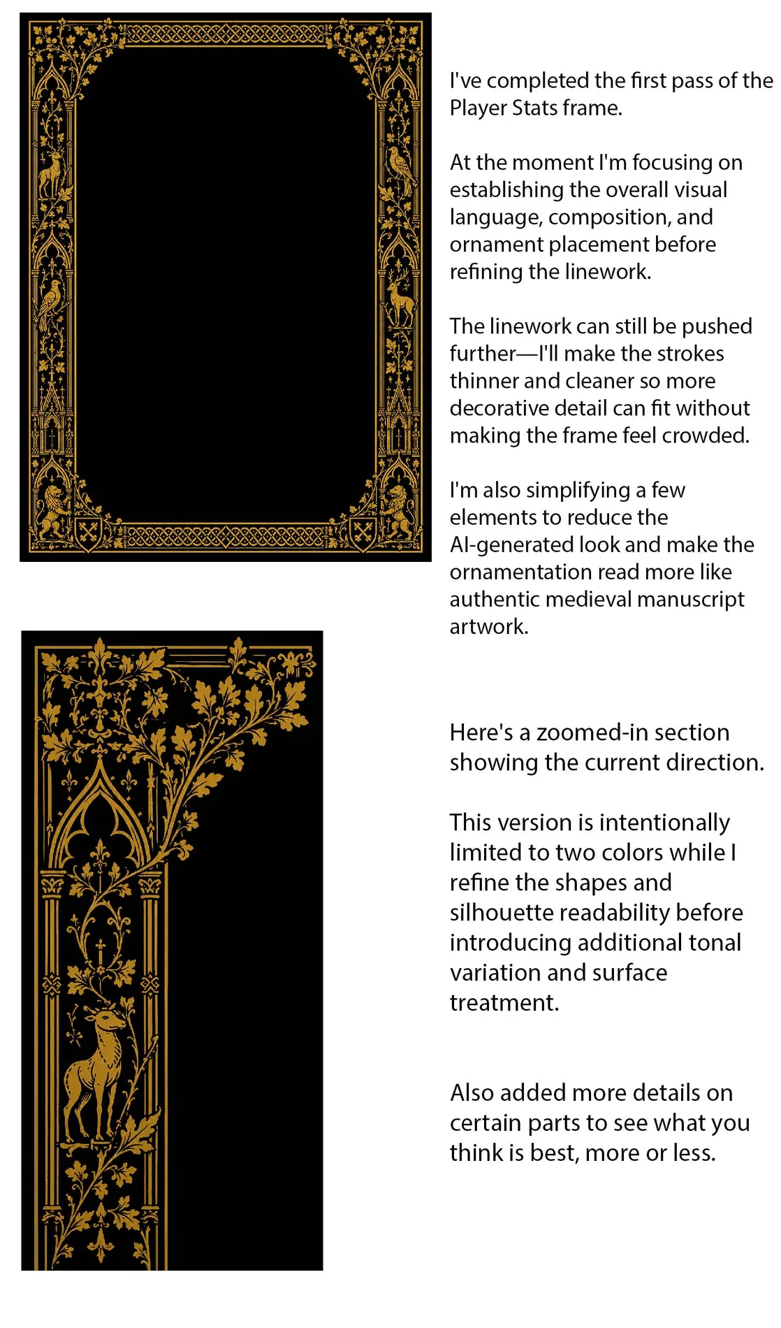 Portrait & Ability Framing — Dark Tales